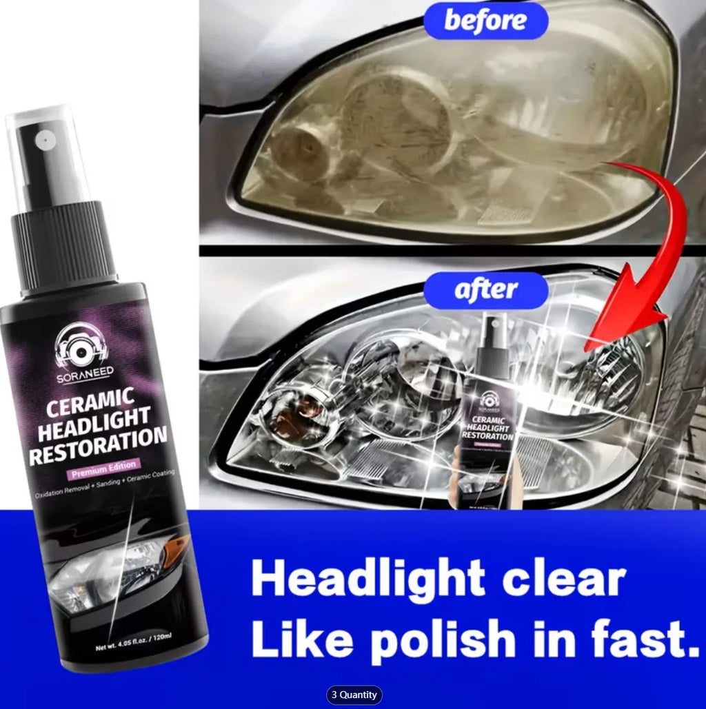 Car Headlight Restoration Spray | Oxidation & Yellowing Removal Headlight Restoration Spray Oasis Select