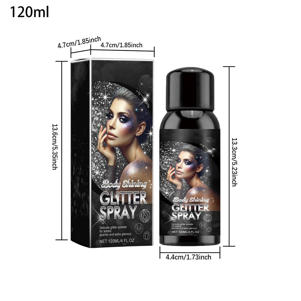 Shimmery Spray Shiny Glitter Spray Hair Shimmery Glitter Spray Hair And Body Washable Temporary Hair Body Glitter Color Spray Oasis Select 120ml China Mainland