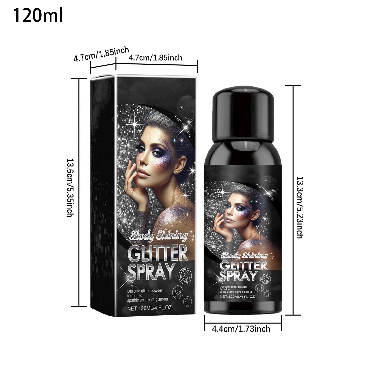 Shimmery Spray Shiny Glitter Spray Hair Shimmery Glitter Spray Hair And Body Washable Temporary Hair Body Glitter Color Spray Oasis Select 120ml China Mainland