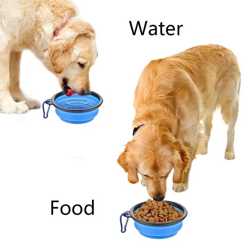 Portable Dog Bowl with Telescopic and Folding Design Suitable for Pets Including Food and Water Suitable for Outdoor Use Oasis Select