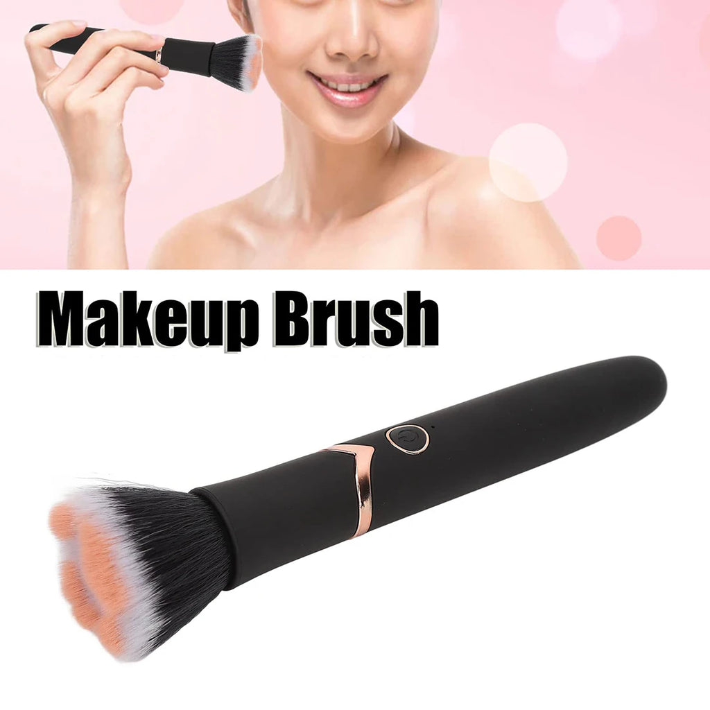 Electric Vibrating Makeup Brush – 10-Speed Rotating Blush & Powder Electric Makeup Brush Oasis Select