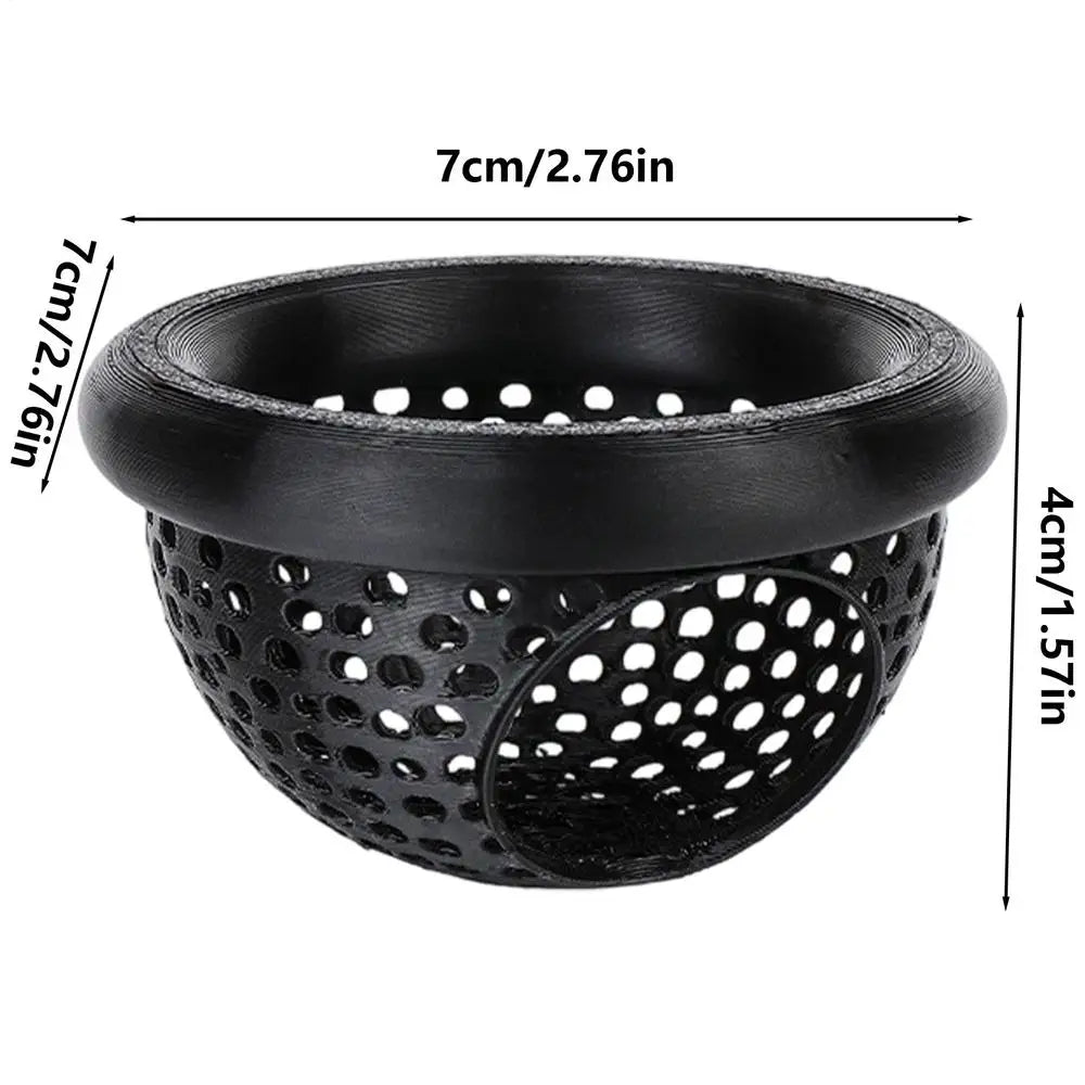 Aquarium Floating Cave Fish Shrimp Hideout Shelter Hammock Feeding Ring Resting Spot For Betta Small Aquatic Pet Supplie Oasis Select Black 2Pcs