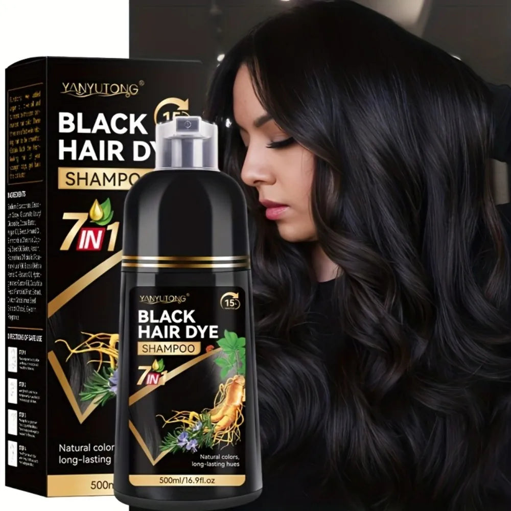 Unisex Adult 7-in-1 Hair Color Shampoo, Hair Color Foam, Plant-Based Hair Color, Easy Shampoo, Cover Gray Hair Oasis Select