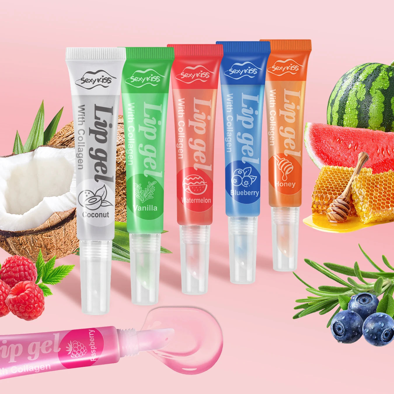 24PCS Luxury Gift Set Lip Balm Jelly Set Hydrating and Glossy for Dry Lips Valentine's Day Gifts Perfect Present for Oasis Select