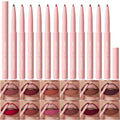DUNUF 12-Color Matte Lip Liner Set – Waterproof & Long-Lasting