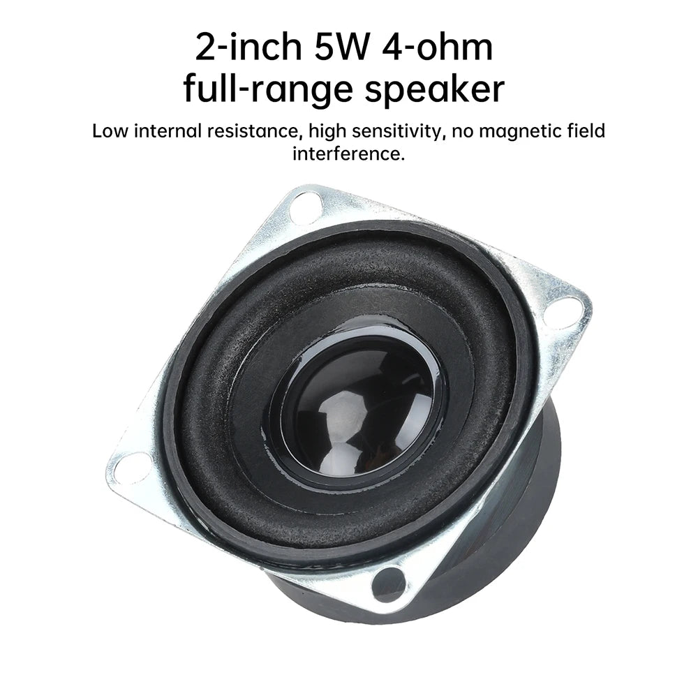 5W 4 Ohm Full Range Speaker Machine Bluetooth Audio External Magnetic Speaker Square 5W DIY Electronic Products Horn Oasis Select