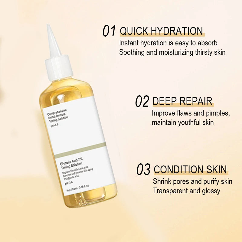 SADOER Glycolic Acid 7% Exfoliating Toner 100ml | AHA Toner