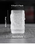 Personalized Creative Glass Tea Cup Golden Dragon Cup Heat-resistant Glass Master Single Cup Oasis Select A 51-100ml