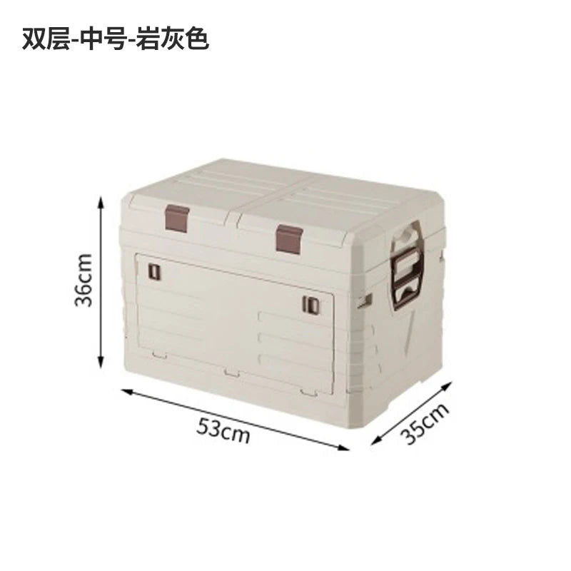 Multi-functional Outdoor storage box Household dustproof portable foldable large camping side door storage box Car finishing box Oasis Select 2nd floor medium