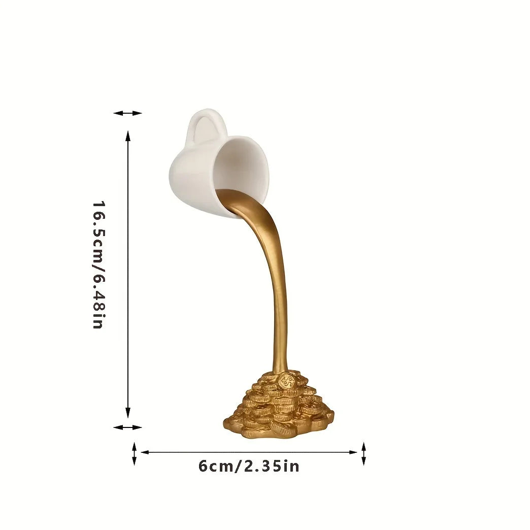 Floating Coffee Cup Resin Decoration Home Decoration Floating Coffee Cup Decoration Home Decor Oasis Select White