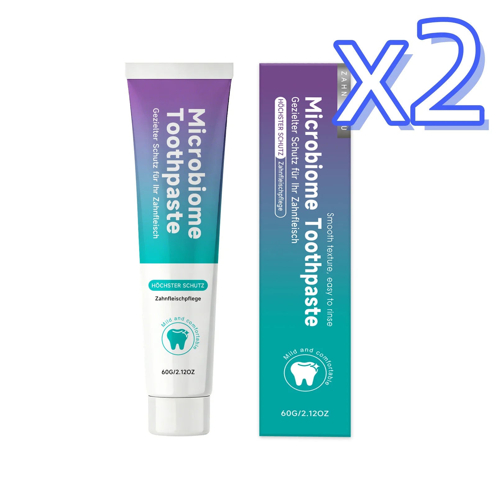 Menthol Whitening Toothpaste – Fresh Breath & Enamel 60g Whitening Toothpaste Oasis Select 60g Boxed x 2