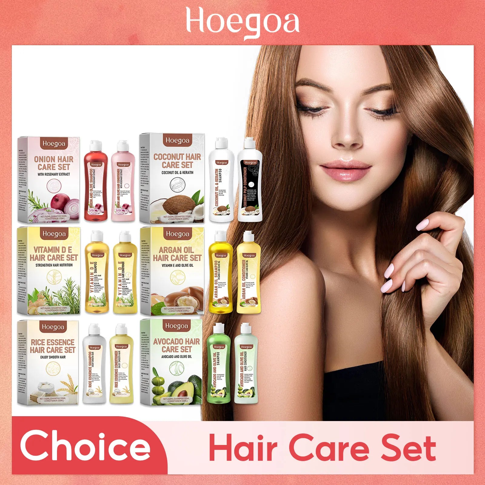 Hair Growth Shampoo Conditioner Set Repairing Strengthen Root Deep Nourish Anti Frizzy Dry Hair Oil Control Smoothing Hair Care Oasis Select