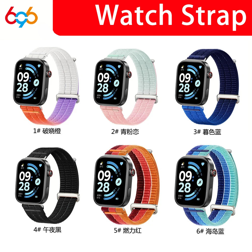 Nylon Sports Breathable Strap For Huawei Watch Fit 3 4 4Pro Braided Comfortable Band For Xiaimo 8/9pro Redmi 4 5 6 Watch Straps Oasis Select
