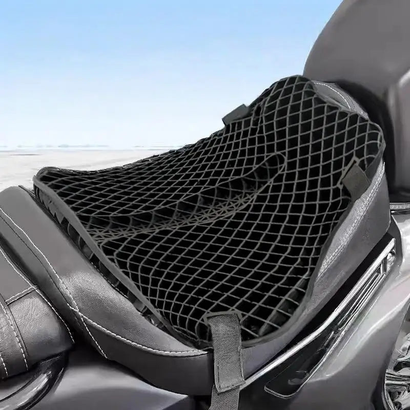 3D Elastic Motorcycle Seat Cushion Breathable Honeycomb Cooling Seat Pad Anti Slip Shock Absorbing Cover For Motorcycle S Oasis Select A2