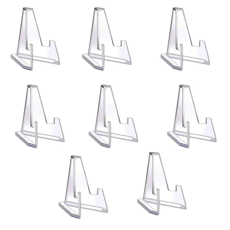 1-20pcs Clear Acrylic Coin Display Stand Holders Easel Card Commemorative Challenge Capsule Medal Support Racks Oasis Select 8pcs