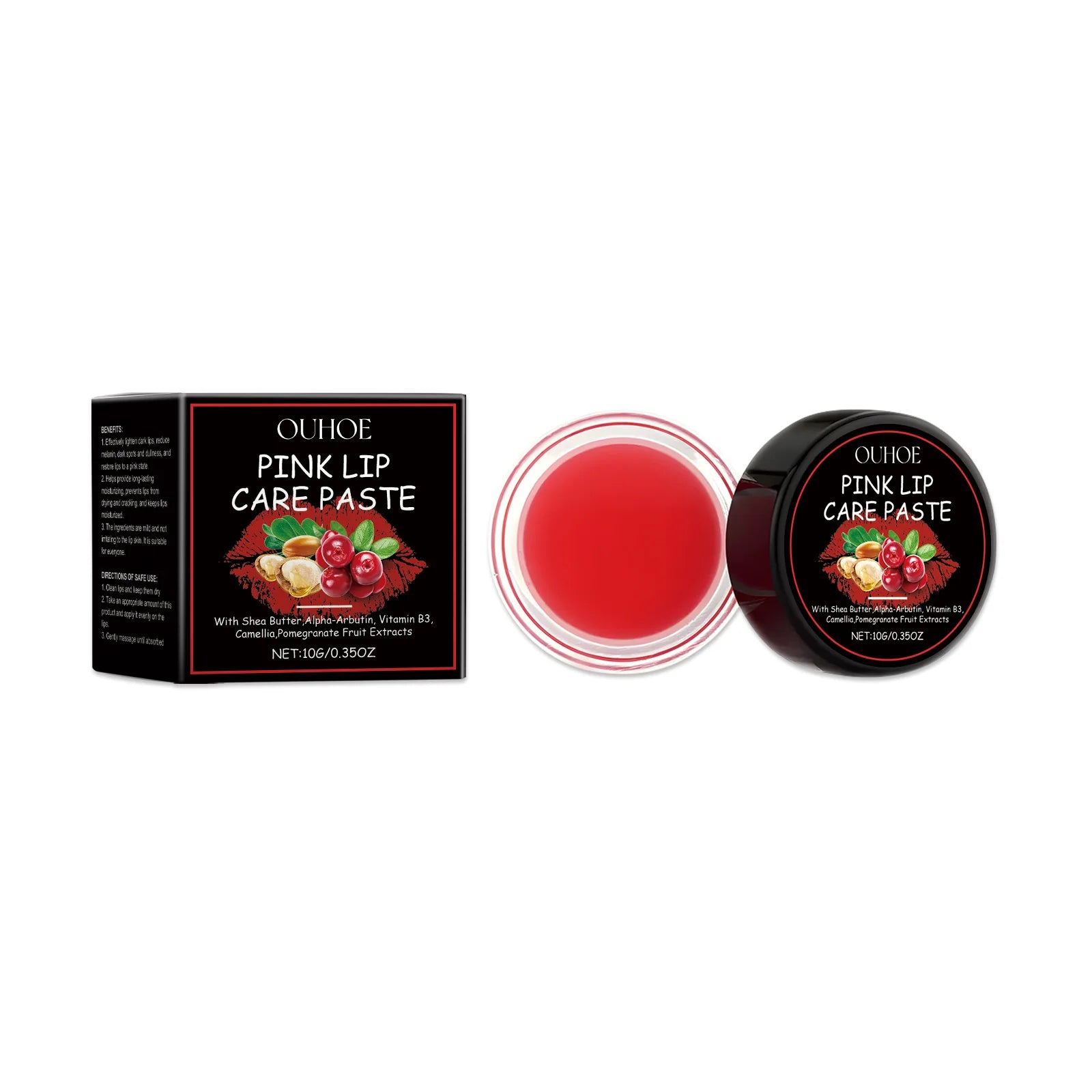 Lips Cream Exfoliator Anti Crack Nourishing Lip Plump Dark Lips Removal Lip Care to Deep Moisturizing Lip Balm Brighten Dark Oasis Select 10g boxed