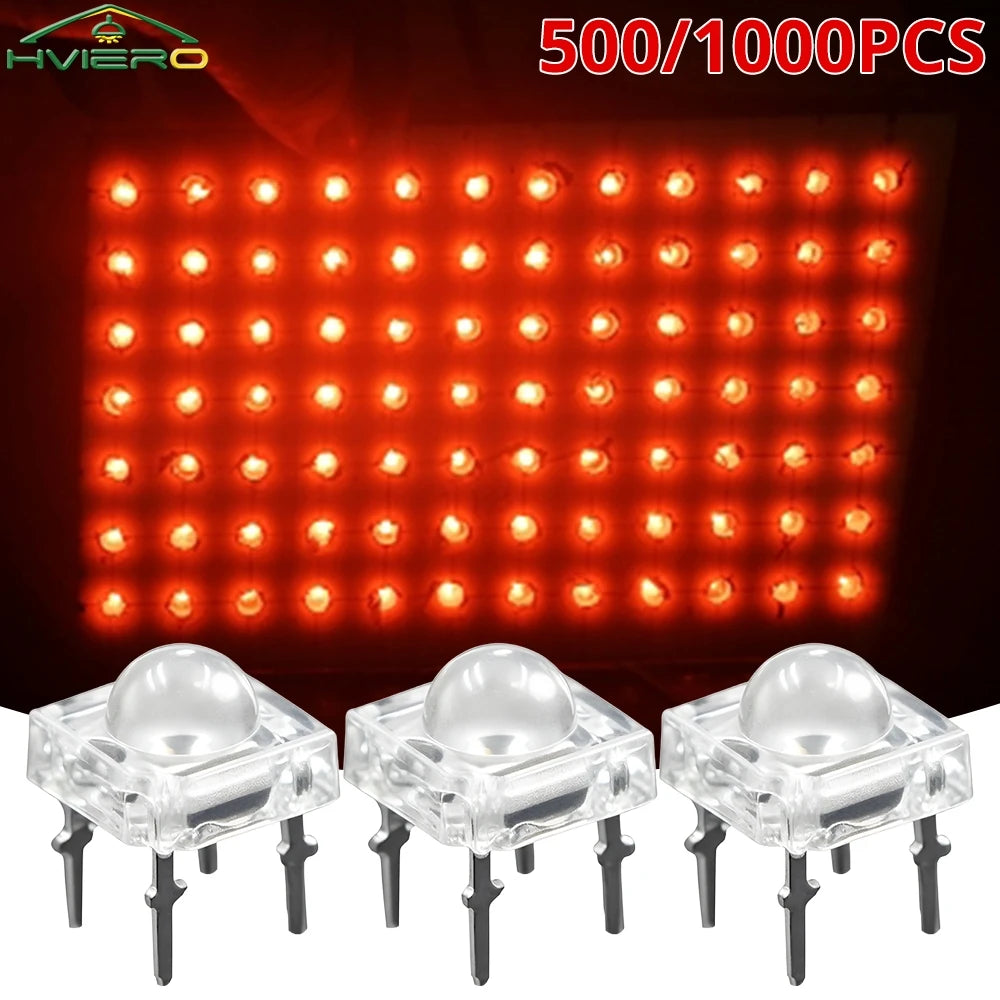 500/1000Pcs 5mm Super Flux LED Bulbs | DIY Holiday Party Lights