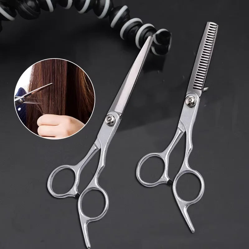 Professional Hairdressing Haircut Scissors 6 Inch Barber Shop Hairdresser's Cutting Thinning Tools High Quality Salon Set Oasis Select