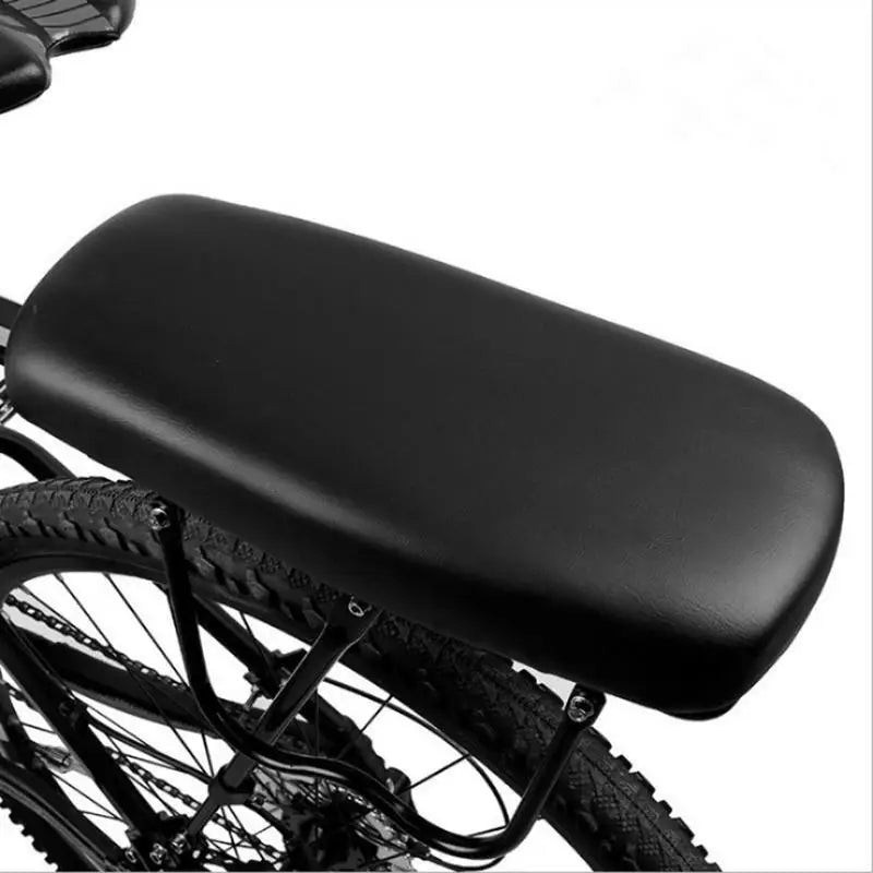 Bicycle Rear Seat PU Leather and Sponge Back Seat Cushion Soft Thickned Seat Cover Bike Accessories Bicycle Passenger Seat Oasis Select