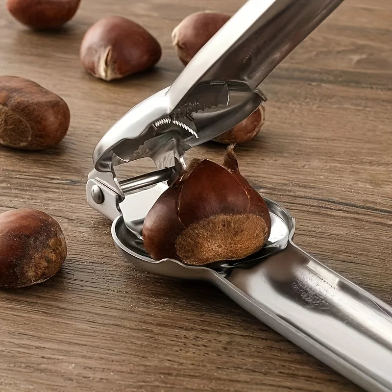 2In1 Chestnut Opener Machine Chestnut Clip Walnut Pliers Sheath Cutter Nut Cracker Sheller Kitchen Tool Walnut Clip Accessories Oasis Select