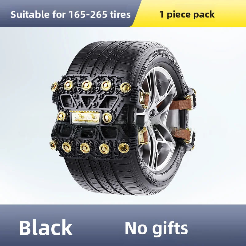 Winter Tire Snow Chains for Cars, SUVs, and Off-Road Vehicles - TPU Material, No Tire Damage, Ice Breaking & Off-Road Rescue Cha Oasis Select 1PCS