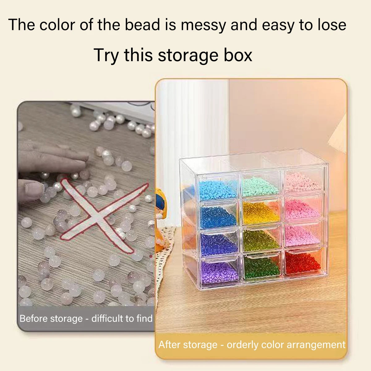 1pc drawer style 6-grid/9-grid/12 grid bracelet jewelry storage box desktop jewelry stationery lipstick dustproof storage box Oasis Select