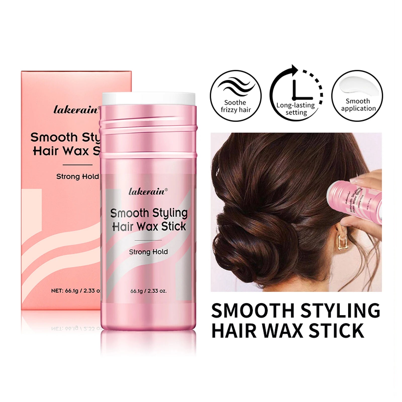 Hair Styling Wax for Women Anti Frizz Smoothing Professional Pomade Hair Mud Control Messy Hairs Wax Rod Oasis Select