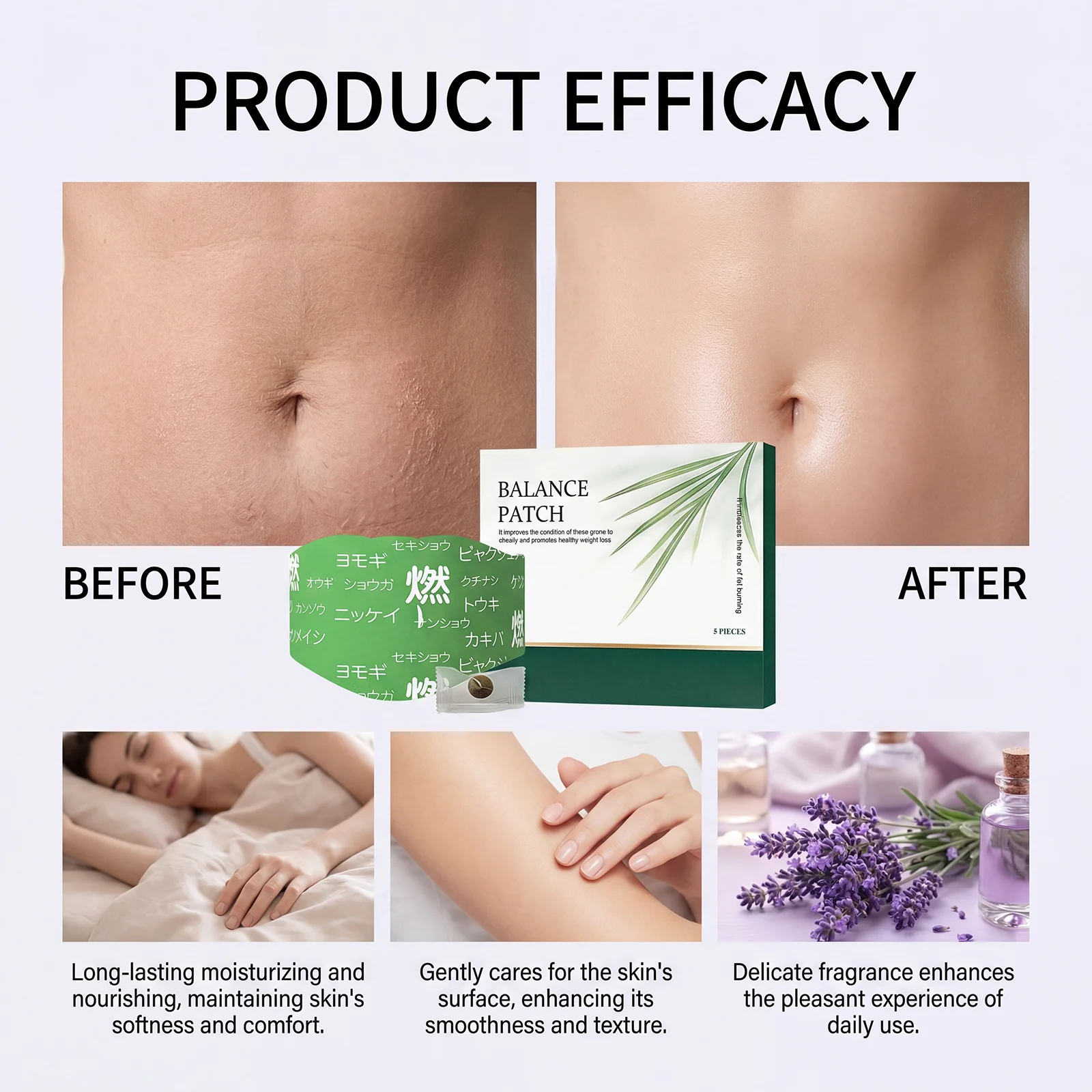 Mugwort Herbal Body Care Patch Breathable Skin Friendly Fit Adhesive Comfortable Fits the Body Contours Body Pads Oasis Select