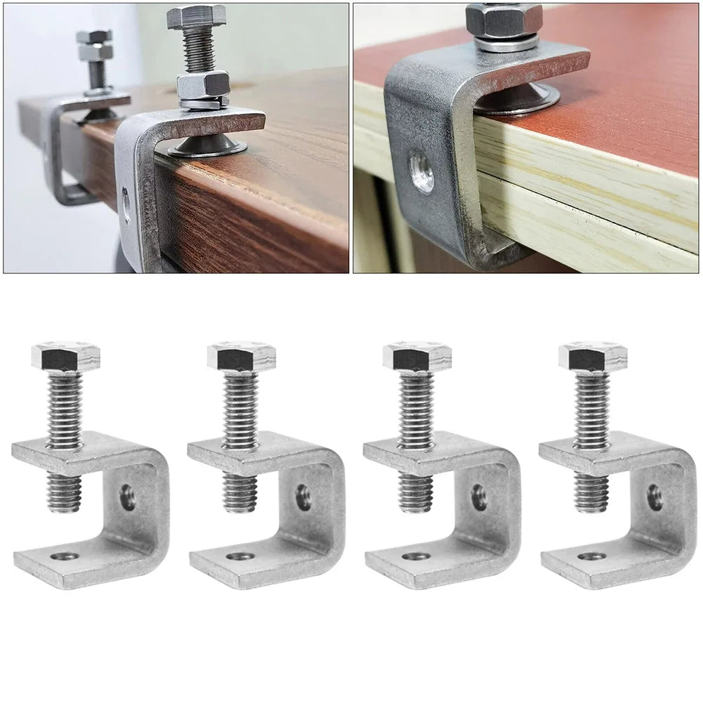 1/2/4pcs C Clamps C Shape Table Mount Clamp Clip Table Desk Lamp Bracket Clamp For Mounting U Clamps Oasis Select 1Pcs