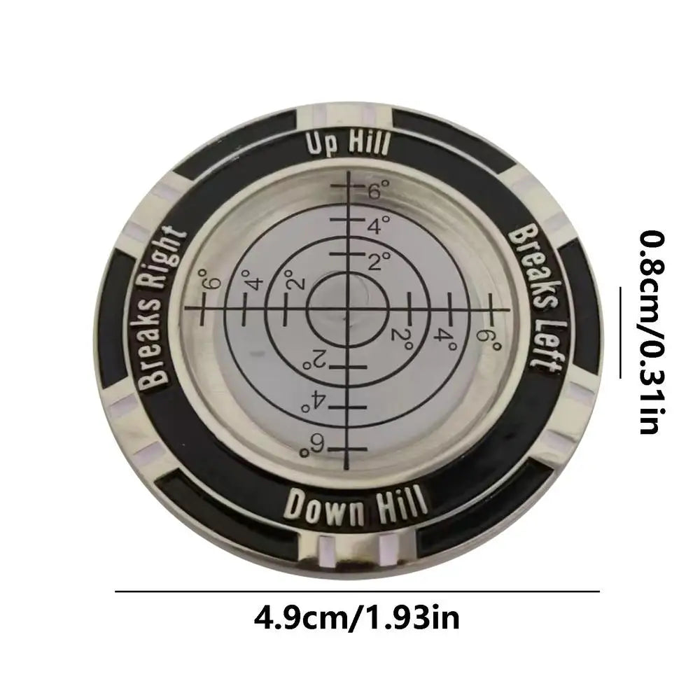 Putt Green Reader Poratble Golf Putting Tool For Golfer Golf Ball Marker High Precision Level Green Reading Aid Golf Accessories Oasis Select WHITE