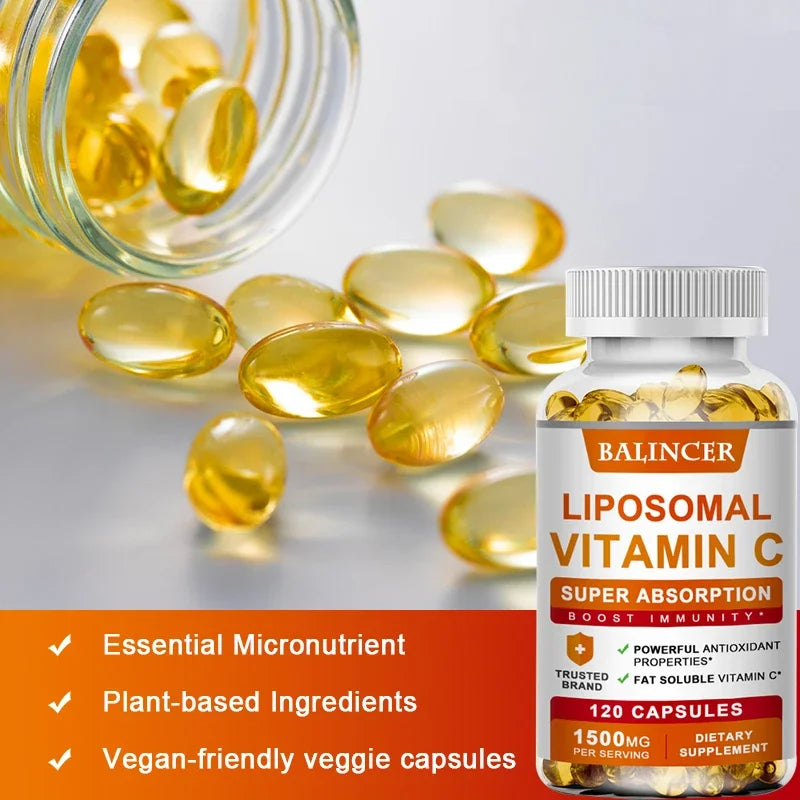 Vitamin C 1500mg + Zinc 20mg | 120 Capsules | Non-GMO