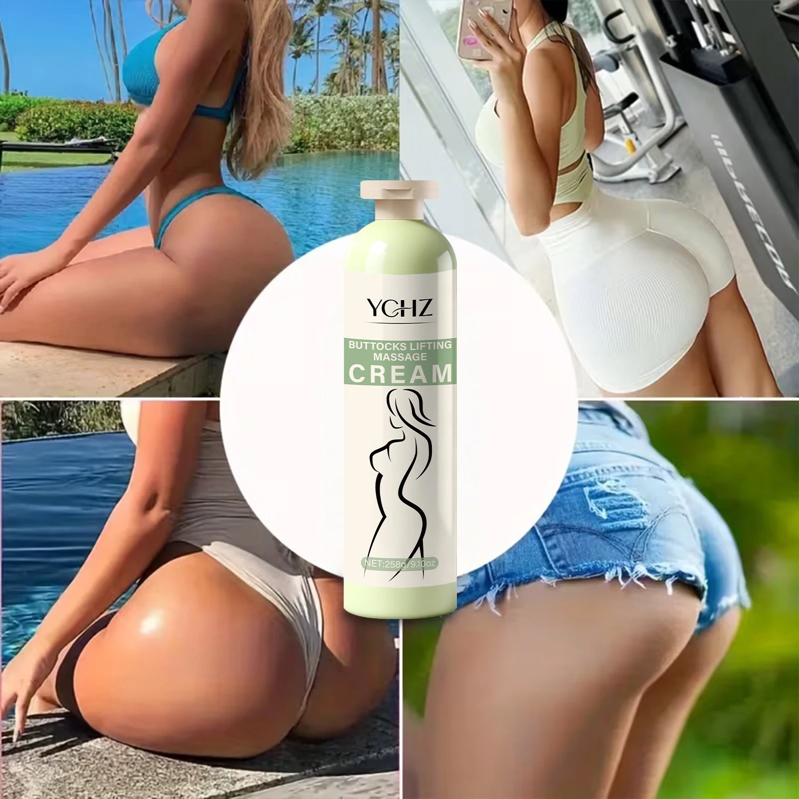 Collagen & Hyaluronic Acid Butt Firming Cream 258g | All Skin