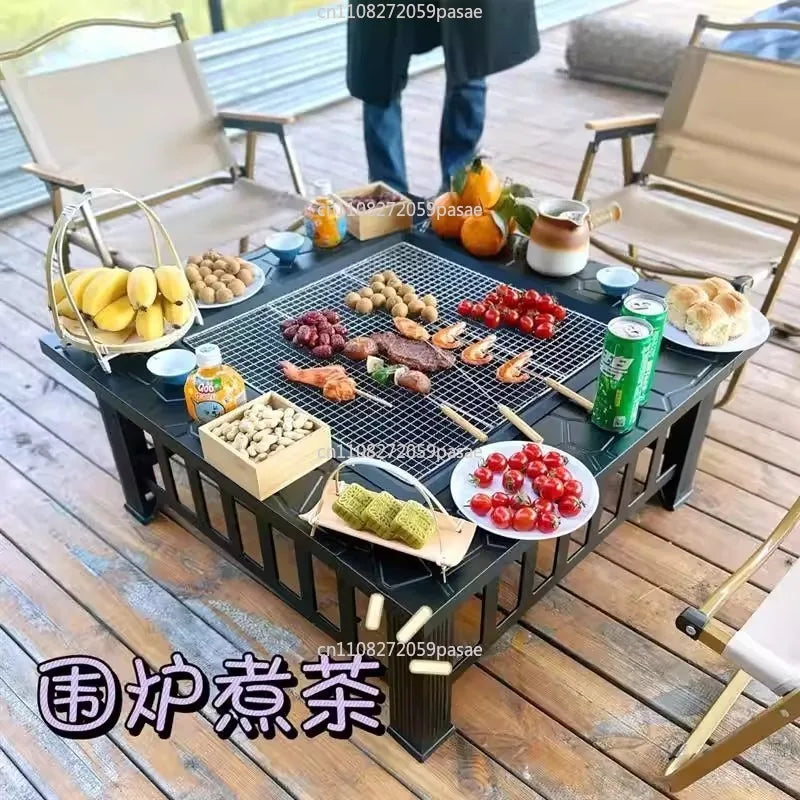 Stove for Making Tea in The Surrounding Stove Full Set BBQ Outdoor Courtyard Square Stove Oasis Select