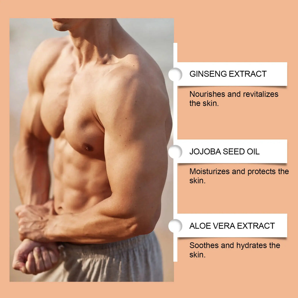 North Moon Ginseng Man Body Shaping Cream Keep Moisturize Improve Elasticity Reduce Sagging Relax Muscle Belly Tightening Creams Oasis Select