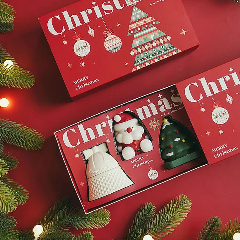 Christmas Scented Candle Set Atmosphere Home Handmade Christmas Gift Oasis Select