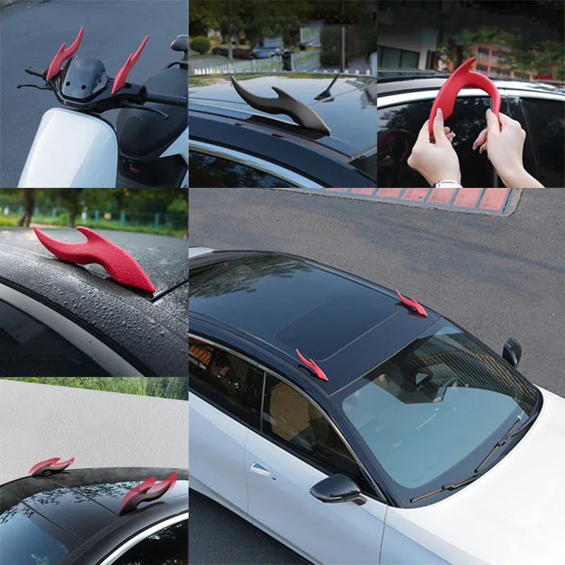 3D Dragon Horn Car Roof Decoration Sticker | SUV Truck Motorcycle