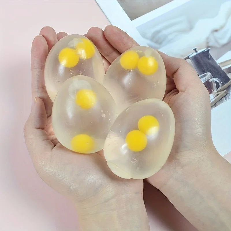 Squishy Eggs Balls | Toy for Party, Squeeze Toys, Clear Splat Ball Easter Basket Fillers for Kids Adults Stress Reducer Gift Oasis Select