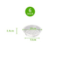 Flowerpot Base Transparent Horticultural Plant Pot Base Anti-Slip Circular Home Pot Tray Waterproof Indoor Outdoor Plant Saucer Oasis Select 6 inches 5pcs