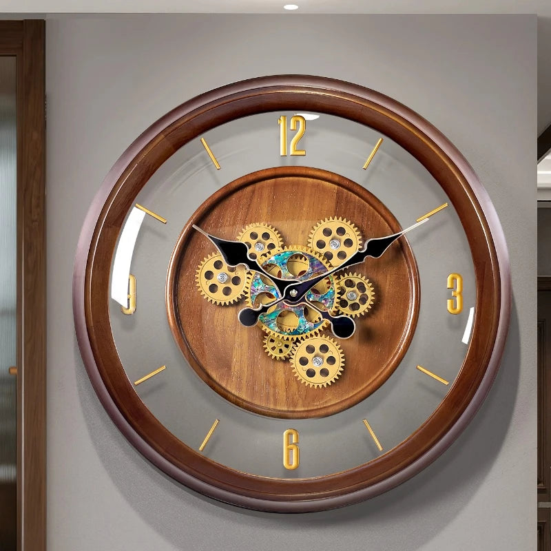Premium Wall Clock Living Room Home Creative Art Clock Light Luxury Atmospheric Silent Home Living Room Clocks Wall Home Decor Oasis Select