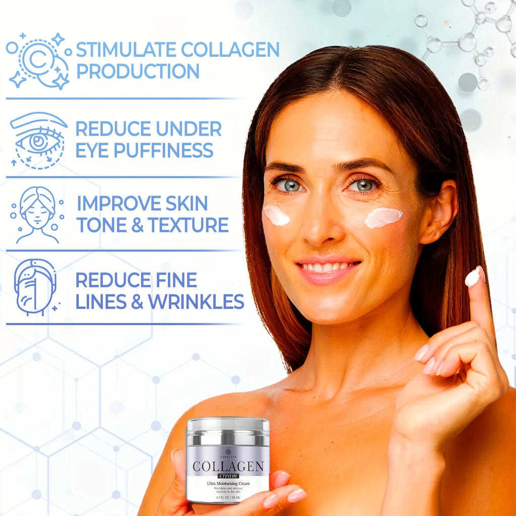 GORGIQUE Collagen Face Moisturizer – Firming Hydrating Cream Face Moisturizing Cream Oasis Select