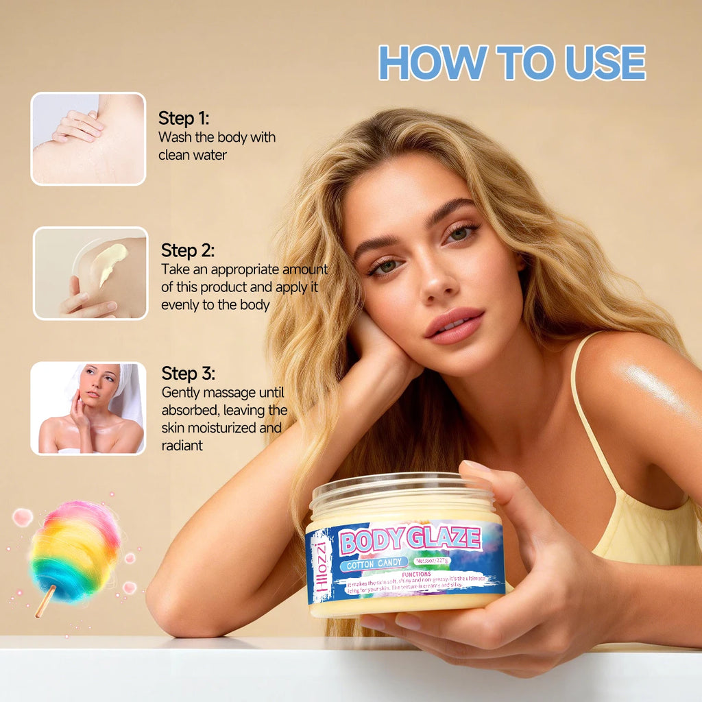 8oz 2oz body glaze marshmallow Moisturizes, protects, and repairs the skin make the skin appear lighter, brighter Oasis Select