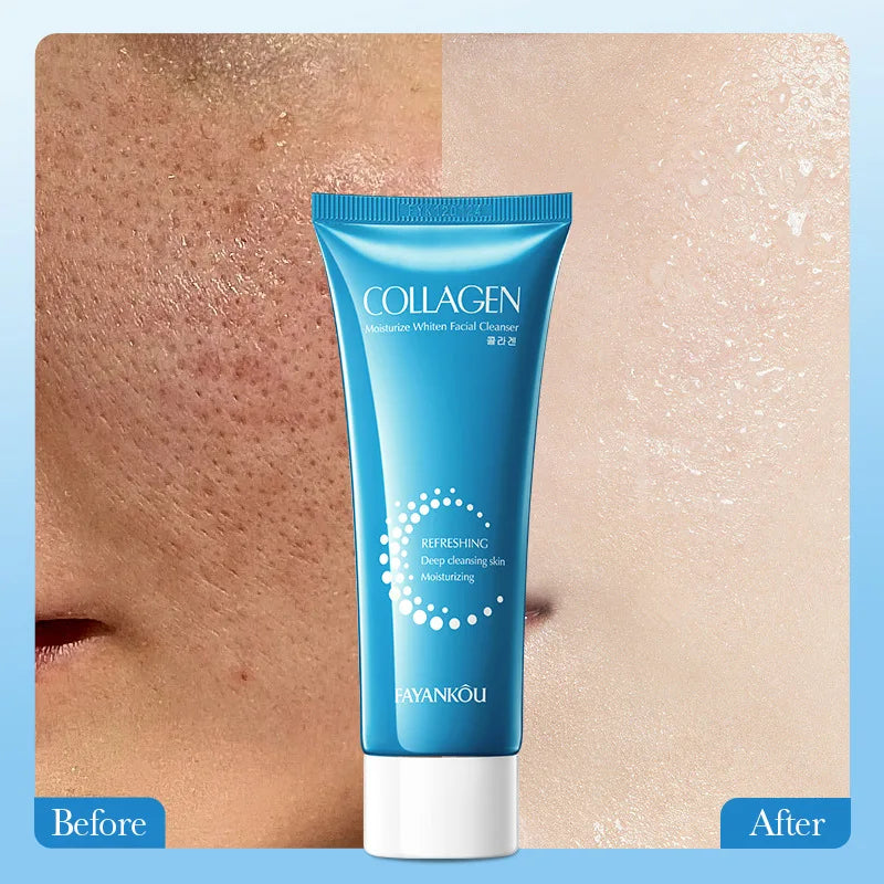 FAYANKOU Collagen Cleansing Milk – Moisturizing Anti-Wrinkle Wash Facial Cleanser Oasis Select