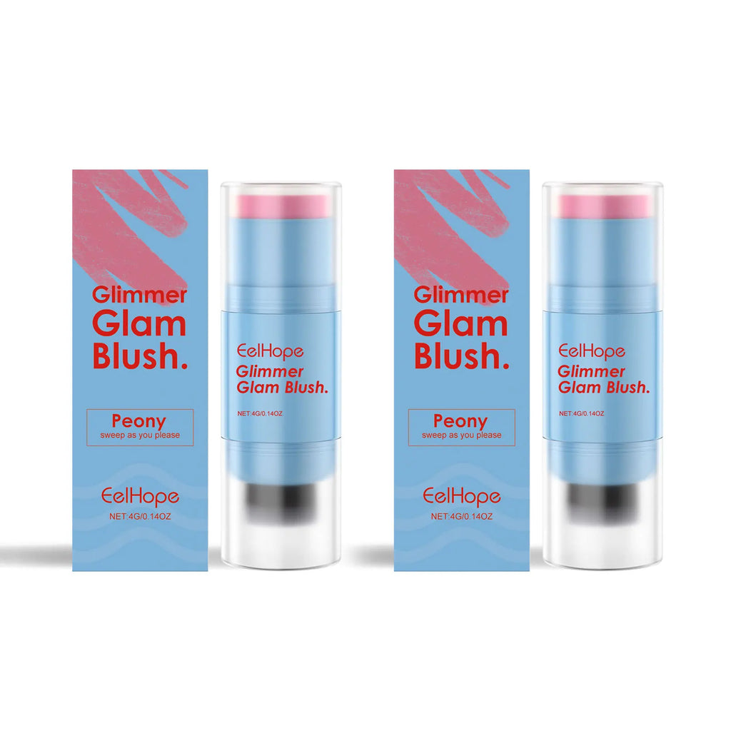 Eelhope Double-Ended Blush Stick – Matte Cheek & Lip Color Blush Stick Oasis Select Peony Boxed x2
