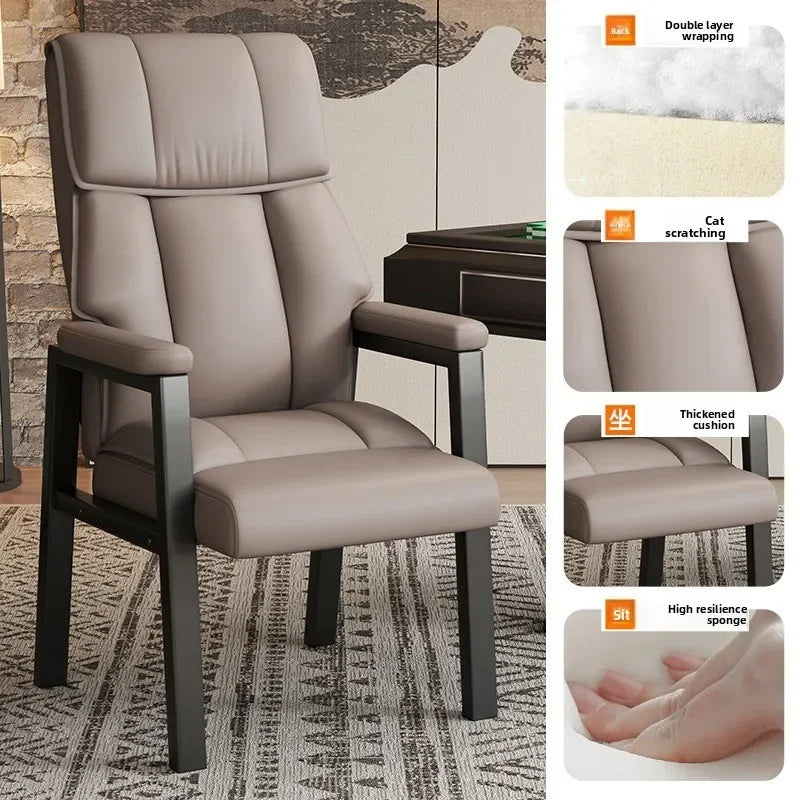 Mahjong Chair Chess Room Seat Comfortable Office Chair Sedentary Conference Chair Oasis Select Deep Purple
