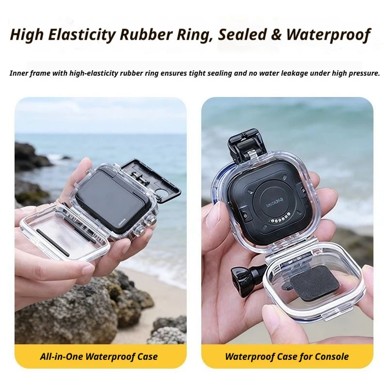 50m Waterproof Dive Case for Insta360 GO Ultra | Protective Shell