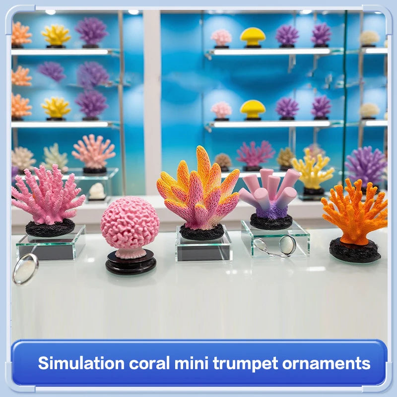 Artificial Coral Fish Tank Decoration Emulates Starfish Resin Reef Landscape Aquarium Decoration Craft Tabletop Decoration Oasis Select