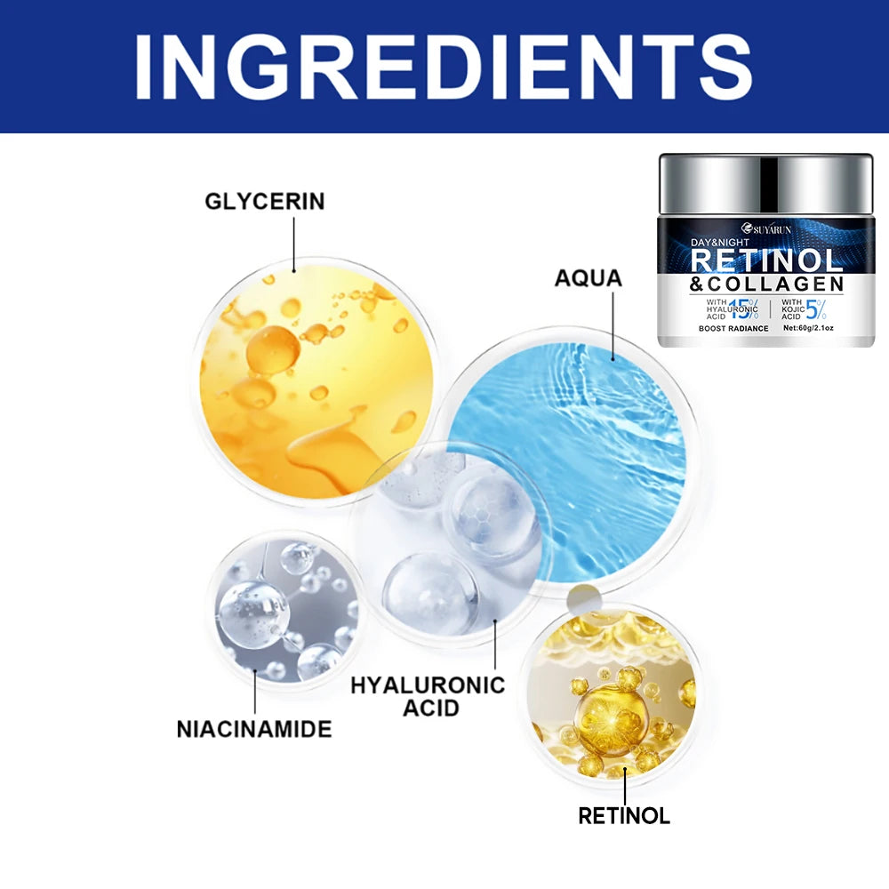 Hyaluronic Acid & Kojic Acid Moisturizer | Retinol & Glycerin Face Moisturizer Cream Oasis Select