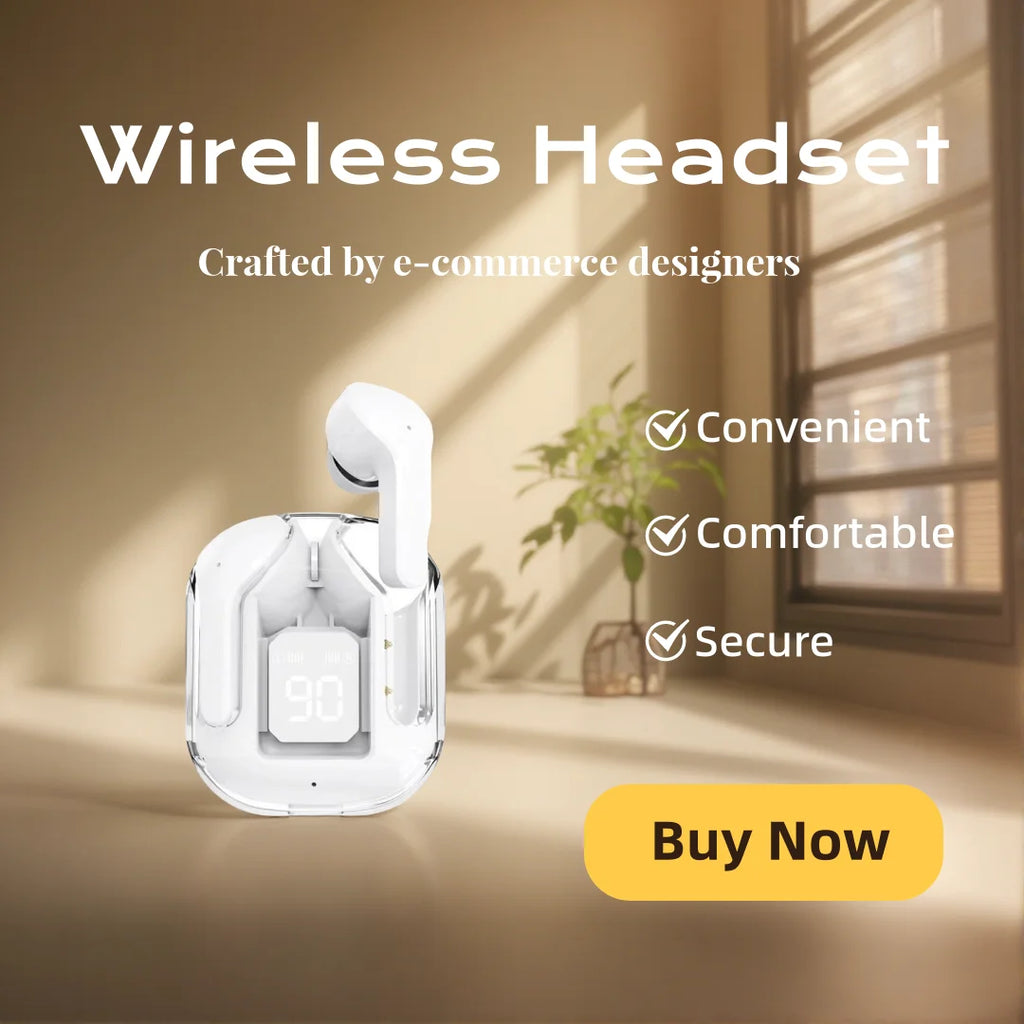 Mini Bluetooth Earphones Wireless In-Ear Headsets with Microphone for Sports And Running Headphones Game Oasis Select White