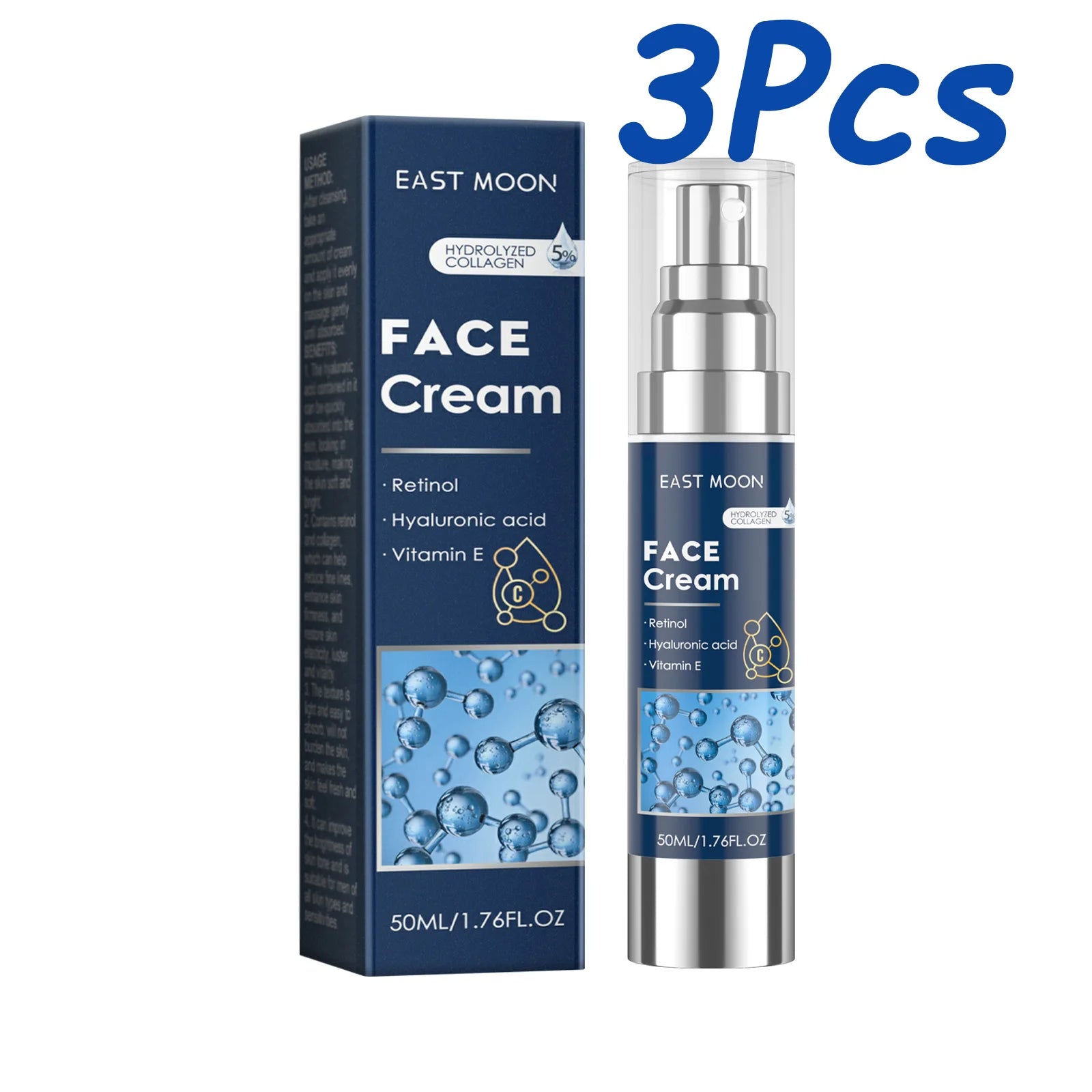 Retinol Face Cream for Men Firming Lifting Brightening Fade Fine Lines Anti Puffiness Moisturizing Nourishing Facial Skin Care Oasis Select 150ml Boxed