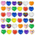 Heart Beads Squishy Love Shape Mochi Squishy Squeeze Pinch Stress Relief Toys Stress Ball Valentine's Day Lover Gift Bag Oasis Select colour A random piece